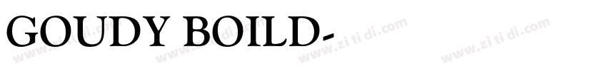 GOUDY BOILD字体转换